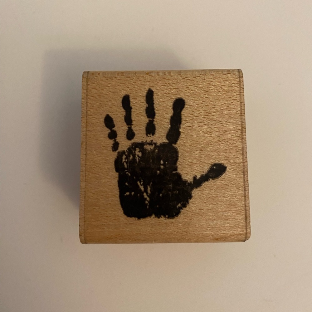 DOTS C105 Handprint rubber stamp